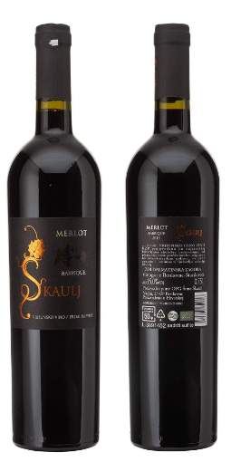 Picture of *MERLOT ŠKAULJ EKO 0.75L VRH SUHO 2019 -6/1-