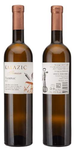 Picture of *TRAMINAC KALAZIĆ PREMIUM I. BERBA 0.75L VRH POLUSLATKO 2018 -6/1-