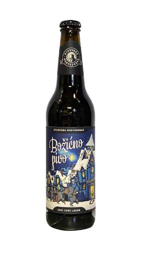 Picture of N-*PIVO MEDVEDGRAD 0.50L BOŽIĆNO -20/1-  6.9%ALC JAKI CRNI LAGER