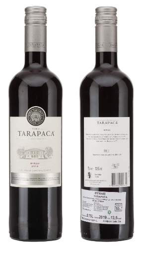 Picture of *SYRAH TARAPACA 0.75L ZP SUHO 2021 -6/1-