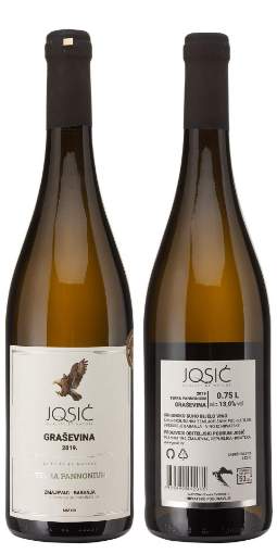 Picture of *GRAŠEVINA JOSIĆ PANNONIUM 0.75L  13,5% ZP SUHO 2025 -6/1-