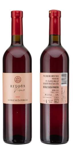 Picture of *MUŠKAT RUŽA  RITOŠA 0.75L KV POLUSLATKO 2022