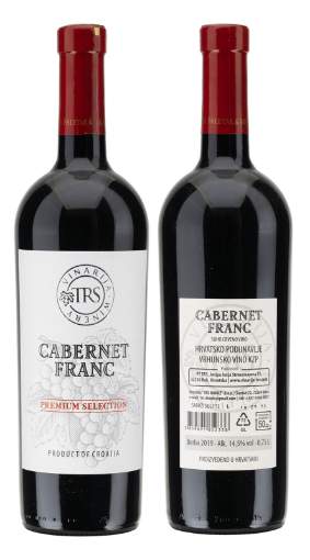 Picture of *CABERNET FRANC TRS PREMUIM  0.75L VRH SUHO 2019.