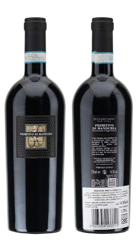 Picture of N-*PRIMITIVO DI MANDURIA SESSANTANNI  0,75L POLUSUHO 2019. SAN MARZANO