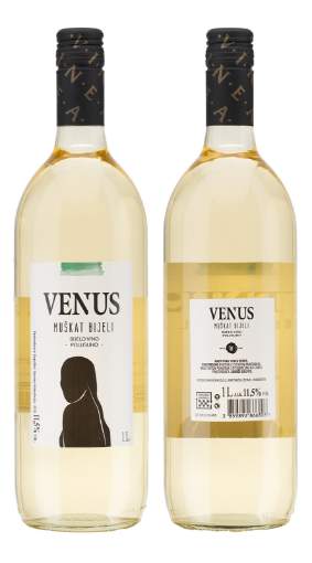 Picture of *MUŠKAT BIJELI VINEA 1L POLUSLATKO -6/1-
