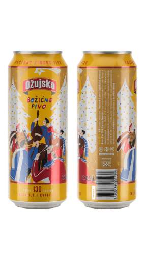 Picture of N-*PIVO OŽUJSKO 0.50L BOŽIĆNO -24/1-  LIMENKA