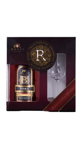 Picture of *LIKER BISKA 0,5L ROSSI + ČAŠA GIFT BOX