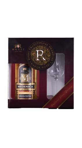 Picture of *LIKER MEDENICA  0,50L ROSSI +ČAŠA GIFT BOX