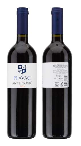 Picture of *PLAVAC ANTUNOVIĆ 0.75L  13% KV SUHO 2023 -6/1-