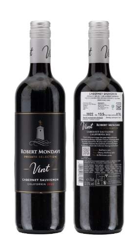 Picture of *CABERNET SAUVIGNON MONDAVI VINT PRIVATE SELECTION 0.75L ZP SUHO 2022 -12/1-