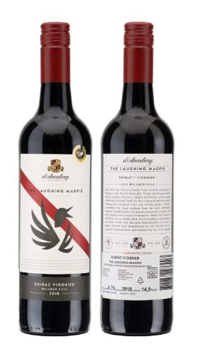 Picture of *LAUGHING MAGPIE SHIR/VIOGN D'ARENBERG 0.75L 2018. -6/1-