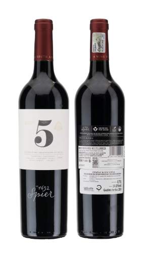 Picture of *CREATIVE BLOCK 5  0.75L CUVEE CRNO(C.S+M+CF+MLB+PV) ZP SUHO 2019 -6/1-