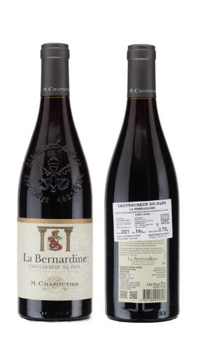 Picture of *CHATEAUNEUF DU PAPE LA BERN ARDINE CHAPOUTIER 0,75L ZOI SUHO 2020