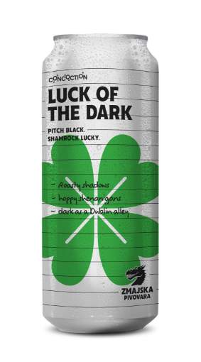 Picture of *PIVO ZMAJSKA 0.50L LUCK OF THE DARK -24/1-  6.5%ALC BLACK IPA LIM
