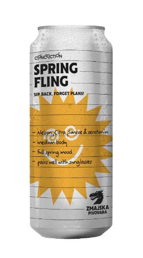 Picture of *PIVO ZMAJSKA 0.50L SPRING FLING -24/1- 5.7%ALC HAZY IPA LIM