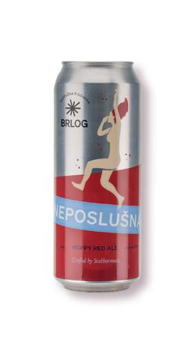 Picture of *PIVO BRLOG 0.50L NEPOSLUŠNA -24/1-  5%ALC RED ALE LIM