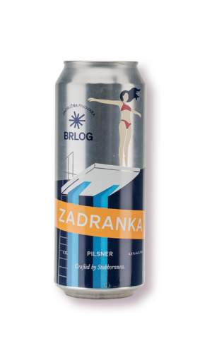 Picture of *PIVO BRLOG 0.50L ZADRANKA -24/1- 4.8%ALC PILSNER LIM