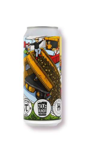 Picture of *PIVO NOVA RUNDA 0.50L LOG,STACK & TWO SMOKING SLIDERS -24/1-  6.1%ALC IPA LIMENKA