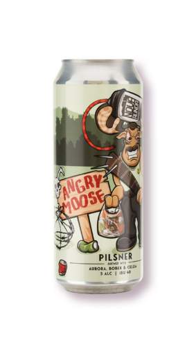 Picture of *PIVO NOVA RUNDA 0.50L ANGRY MOOSE -24/1-  5%ALC PILSNER