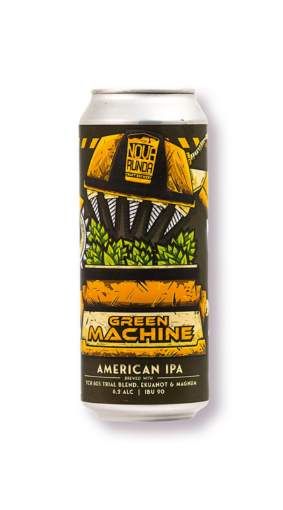 Picture of *PIVO NOVA RUNDA 0.50L GREEN MACHINE -24/1-  6.2 %ALC AMERICAN IPA