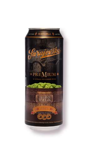 Picture of *PIVO SARAJEVSKO 0.50L TRI VRSTE HMELJA -24/1-  4.9%ALC PREMIUM LIMENKA