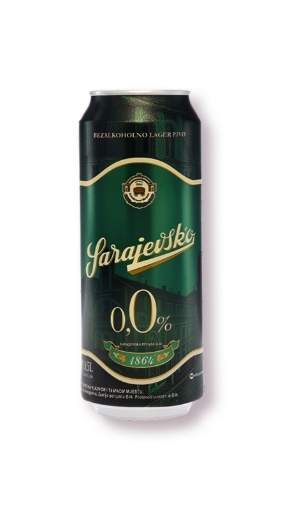 Picture of *PIVO SARAJEVSKO 0.50L BEZALKOHOLNO -24/1-  0%ALC LIMENKA