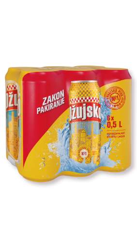 Picture of N-*PIVO OŽUJSKO 0.50L 6-PACK -4/1-  LIMENKA Z1187