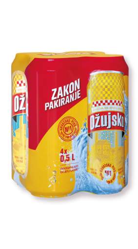 Picture of N-*PIVO OŽUJSKO 0.50L 4-PACK -6/1-  LIMENKA Z1168