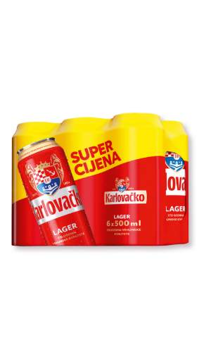 Picture of N-*PIVO KARLOVAČKO 0.50L 6-PACK -4/1-  LIMENKA