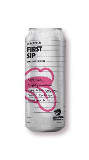 Picture of *PIVO ZMAJSKA 0.50L FIRST SIP -24/1-  4.5%ALC HAZY PALE ALE LIM