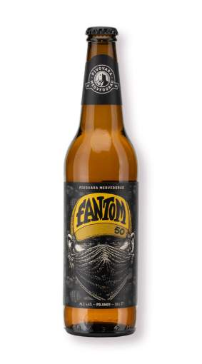 Picture of N-*PIVO MEDVEDGRAD 0.50L FANTOM 50 -20/1-  4.4%ALC PILSNER