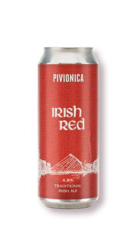 Picture of *PIVO PIVIONICA 0.50L IRISH RED -20/1-  4.8%ALC LIMENKA