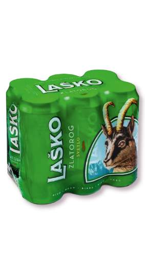 Picture of N-*PIVO ZLATOROG 0.50L 6-PACK -4/1-  4.9%ALC LIMENKA