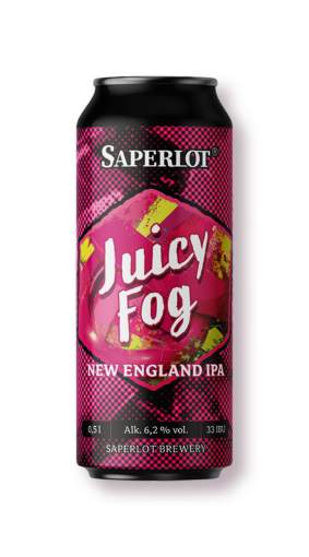 Picture of *PIVO SAPERLOT JUICY FOG 0.50L -24/1-  6.2%ALC NEIPA