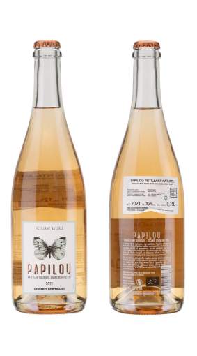 Picture of *PJENUŠAC PET NAT ROSE PAPILLOU G.BERTR. 0,75L 2021 -6/1-