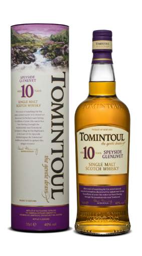 Picture of *WHISKY 10 YO SINGLE MALT TOMINTOUL 0,7L 40% 6/1