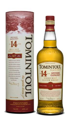 Picture of *WHISKY 14 YO SINGLE MALT TOMINTOUL 0,7L 46% 6/1