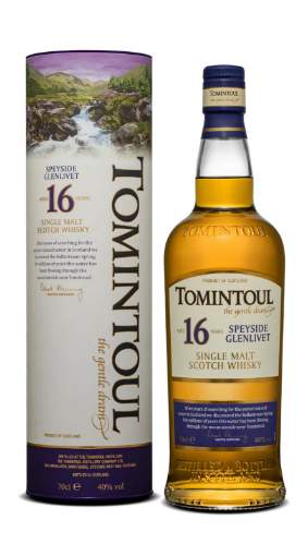 Picture of *WHISKY 16 YO SINGLE MALT TOMINTOUL 0,7L 40% 6/1