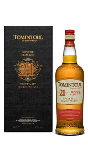 Picture of *WHISKY 21 YO SINGLE MALT TOMINTOUL 0,7L 40% 4/1